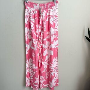 Kiwi + Punch Flamingo Pink Floral Pants M
